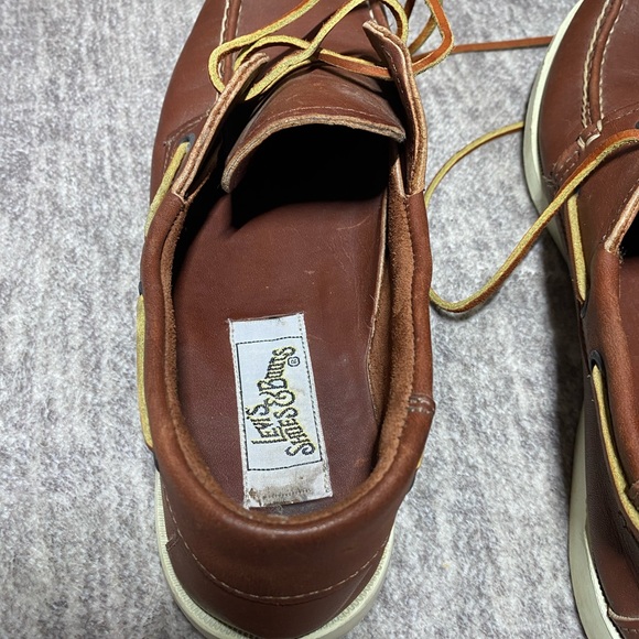 Levi’s brown leather men’s shoes, size 7.5M - Picture 7 of 10